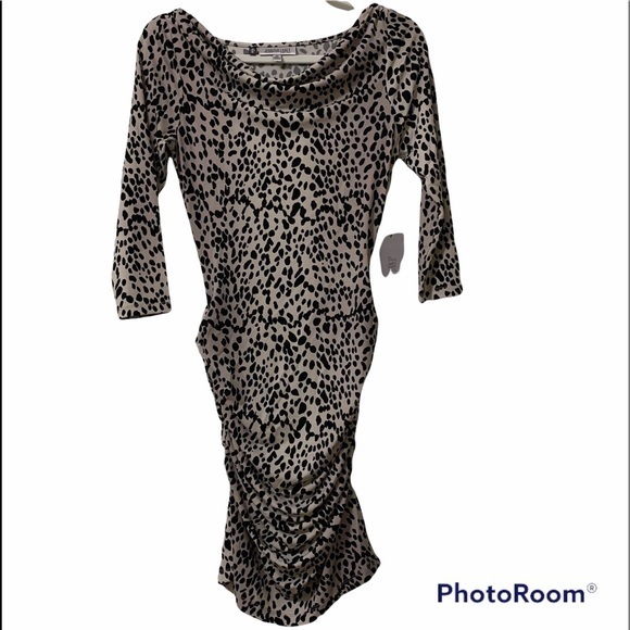 COPY - NWT Jennifer Lopez Cheetah print body con dress XS - Picture 1 of 8